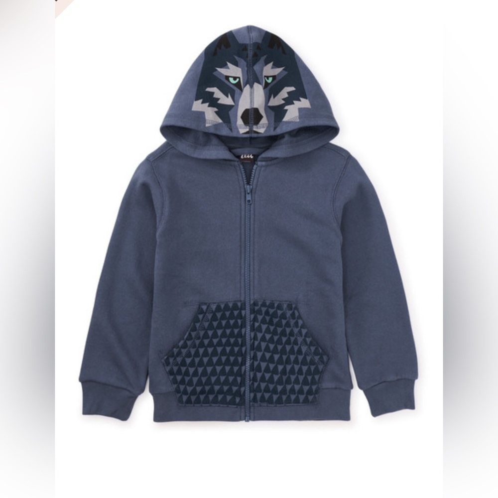 Tea Collection Blue Wolf Hoodie